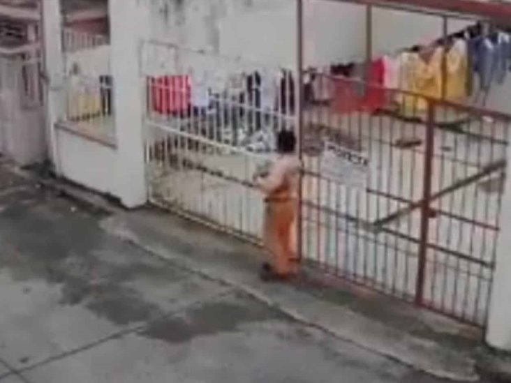 Brinca la barda para robar ropa interior en Veracruz Brinca la barda para robar ropa interior en Veracruz