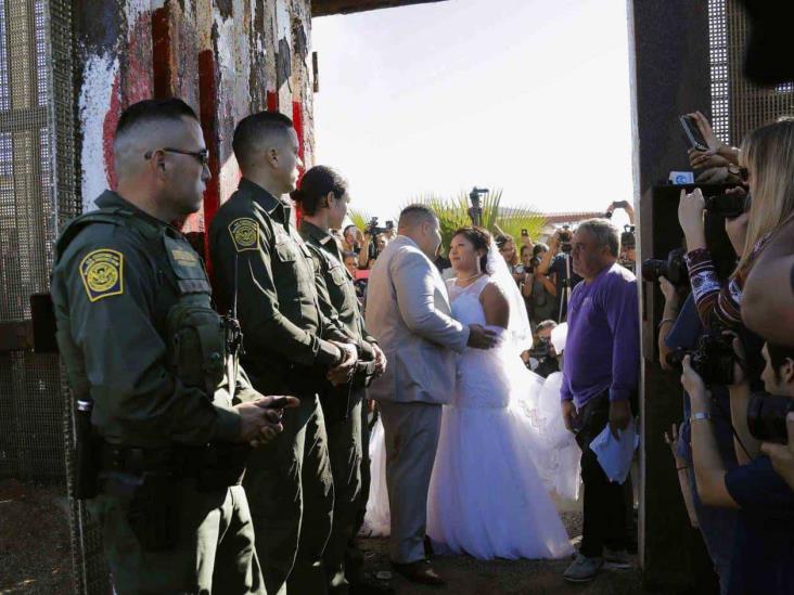Novio que se casó en muro es narco Novio que se casó en muro es narco