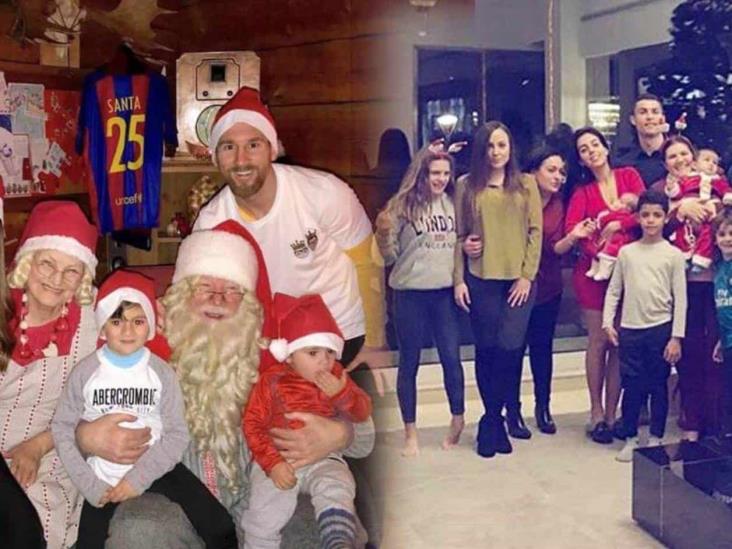 Así celebran Messi y CR7 Navidad Así celebran Messi y CR7 Navidad