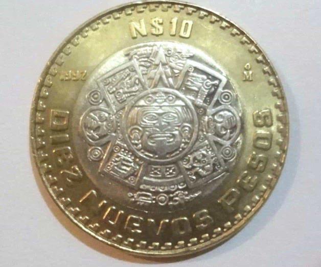 Llegan a valer hasta mil pesos las monedas de 10 pesos mexicanas