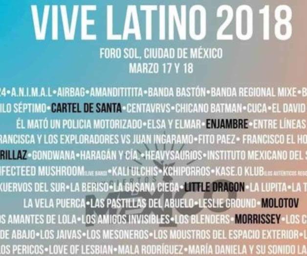 Vive Latino ofrecerá MÁS de 80 bandas en CDMX