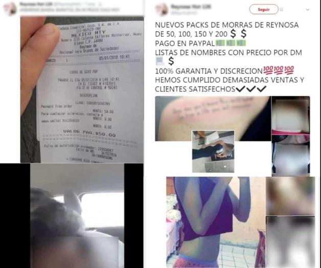 Venden packs de jovencitas de Reynosa. Exhiben a mujeres desde el 2016 Venden packs de jovencitas de Reynosa. Exhiben a mujeres desde el 2016