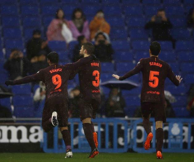 Anota Piqué y calla al Espanyol