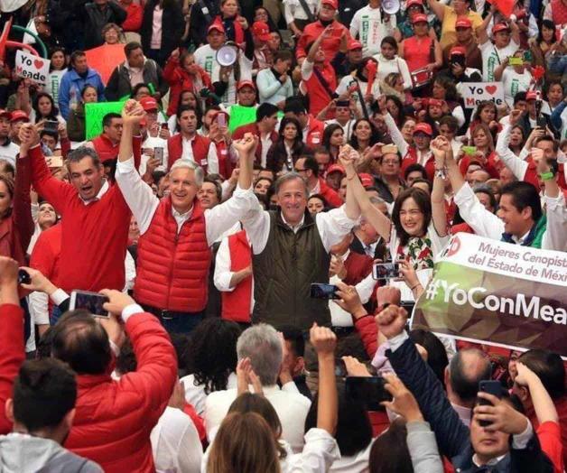 Aspira Meade a triunfo del PRI; cierra precampaña en Edomex