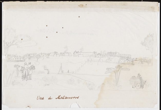 1829 Matamoros según Jean Louis Berlandier