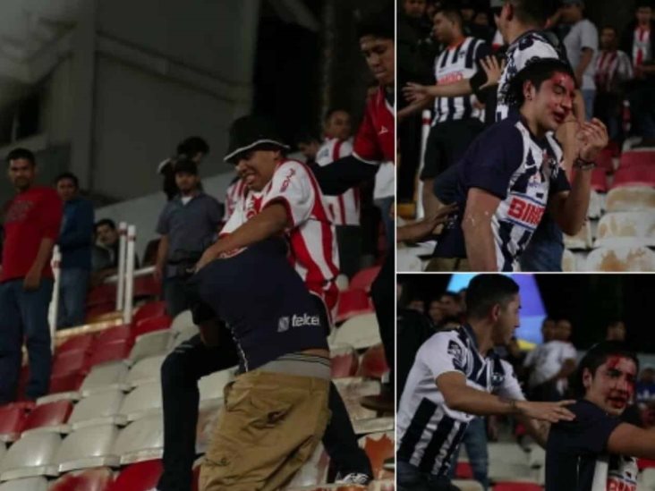 Pleito entre aficionados necaxistas y regios tras goleada a Rayados Pleito entre aficionados necaxistas y regios tras goleada a Rayados