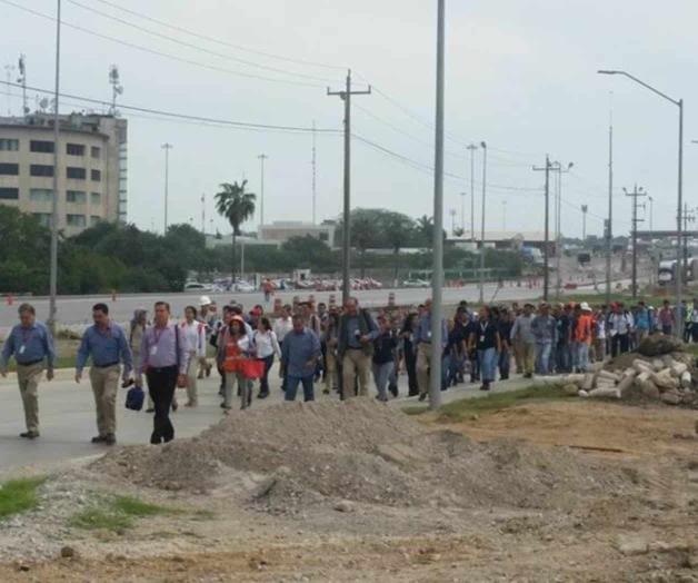 Simulan bomba en puerto de Altamira