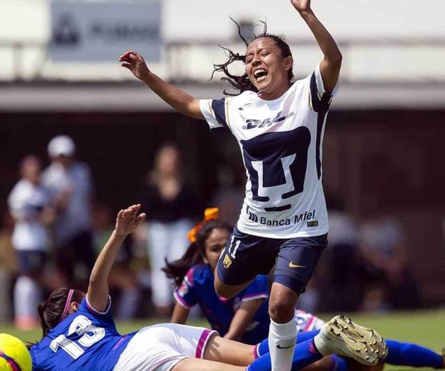 Golea Pumas a Cruz Azul en Liga Femenil