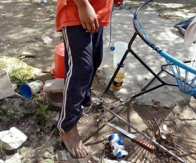 Rescatan a dos niños encadenados en Quintana Roo