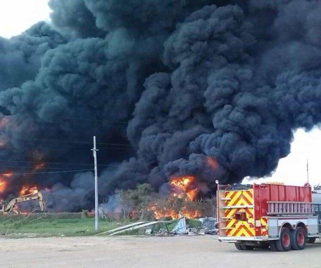 Ocasiona fuerte movilización incendio en empresa TERSA