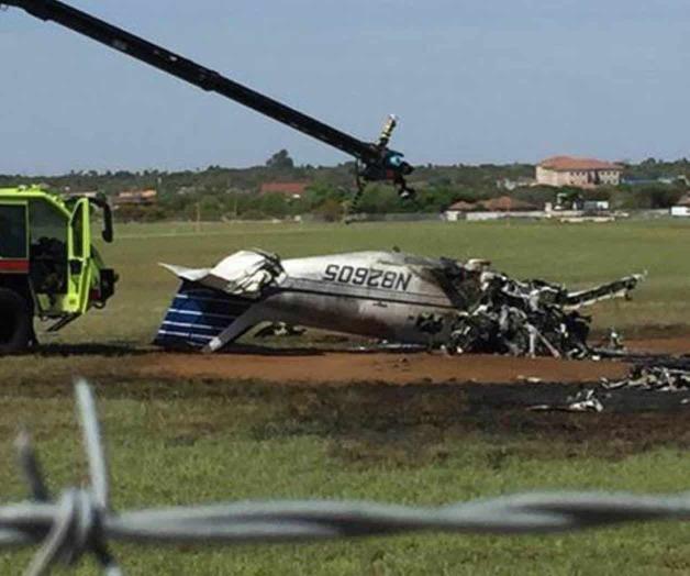 VIDEO: Se desploma avioneta en Laredo; hay 3 muerto