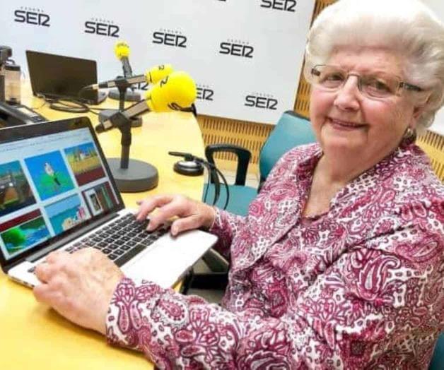 A sus 87 años, Concha crea obras de arte con Paint