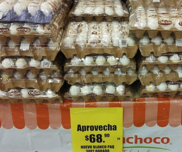 Cuesta huevo 23 pesos más que en el año 2017