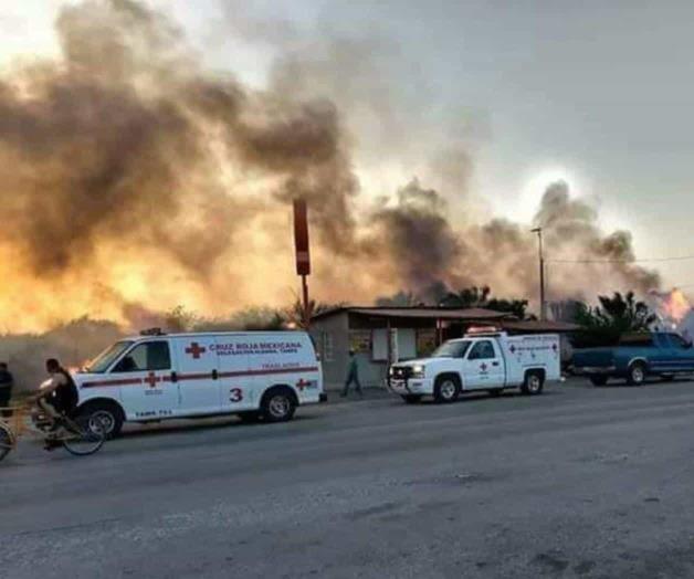 Devastador incendio en ejido de Aldama. Arrasa el fuego con ‘El Nacimiento’