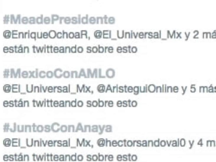 Calientan candidatos debate en Twitter Calientan candidatos debate en Twitter
