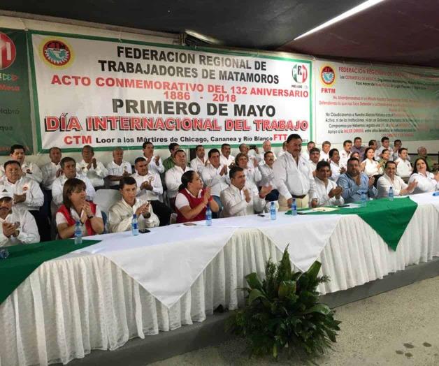 Matamoros: Descarta líder cetemista obligar a obreros a votar por el PRI