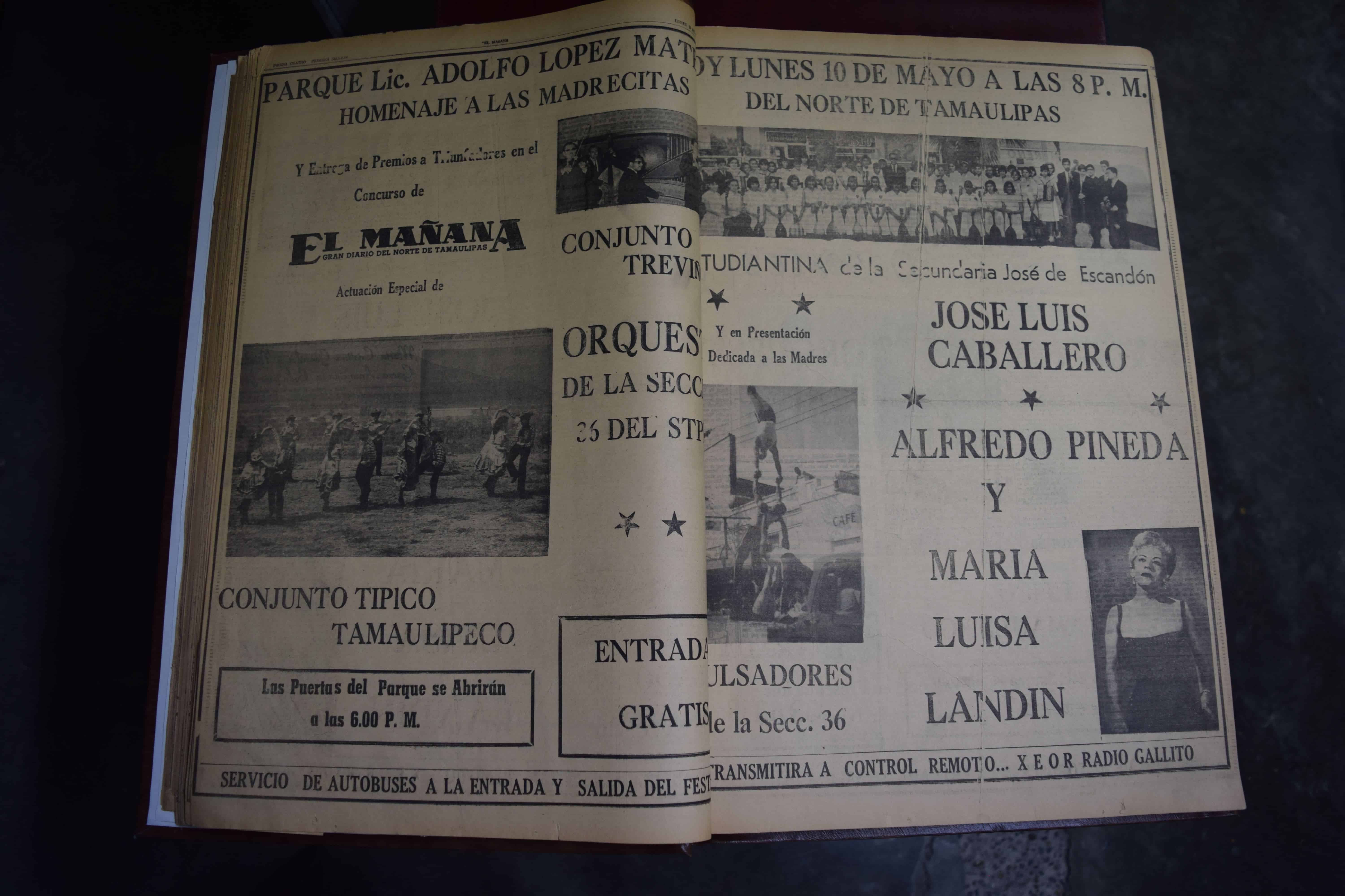 Cartelera de uno de los primeros festivales, el de 1965.