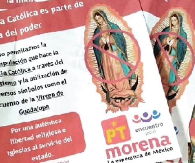 Se deslindan morenistas de volantes de la Virgen