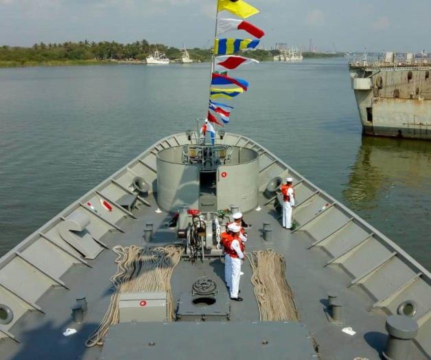 Todo listo para recibir al Presidente de México en astilleros de la Marina