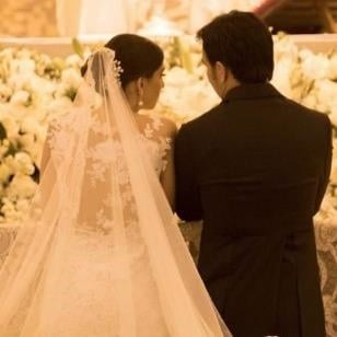 La boda religiosa fue en el Templo de San Juan Macías.
