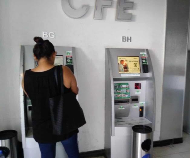 Aumentan fallas en cajeros de la CFE