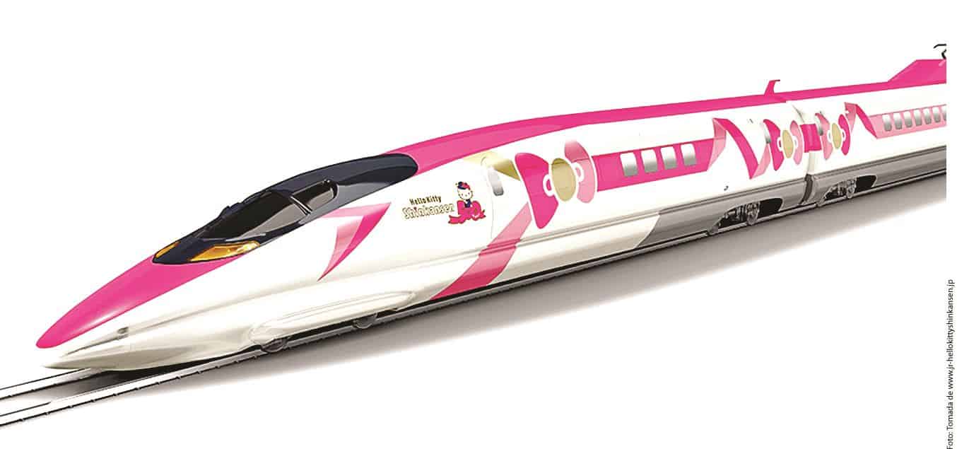 ¡NO TE LO PIERDAS! Si vas a Japón en tus vacaciones quizá quieras viajar en el tren bala de Hello Kitty.