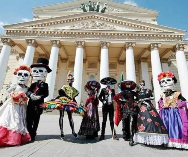 La tradición del Día de Muertos llegó hasta las calles de Rusia