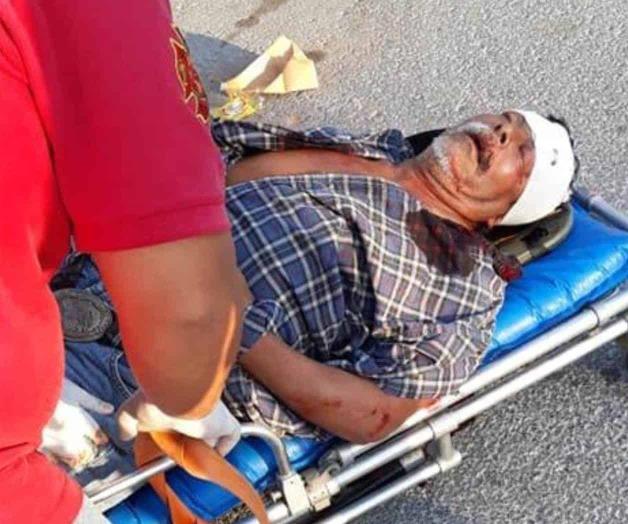 Derriba cafre a abuelo ciclista Derriba cafre a abuelo ciclista