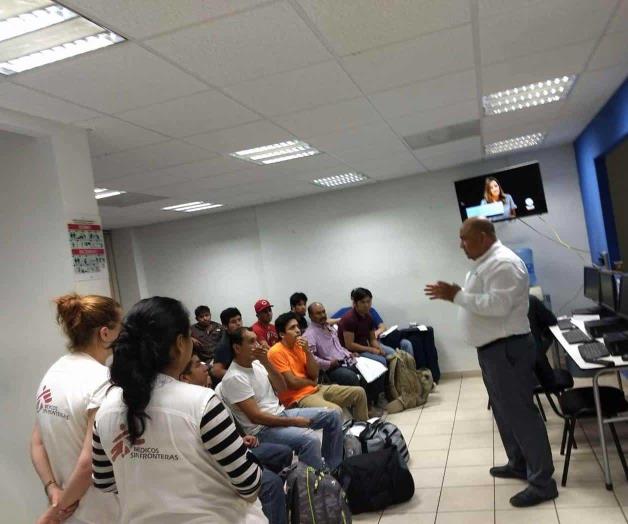 Reciben a 67 migrantes Reciben a 67 migrantes