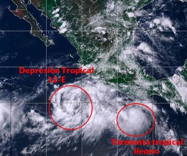 Se juntan dos ciclones en el Pacífico Se juntan dos ciclones en el Pacífico