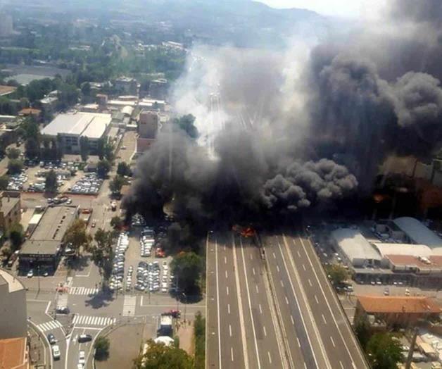 Explosión en autopista de Bolonia deja al menos 56 heridos Explosión en autopista de Bolonia deja al menos 56 heridos