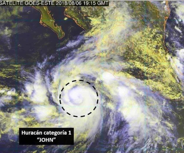 Evoluciona John a huracán categoría 1 Evoluciona John a huracán categoría 1