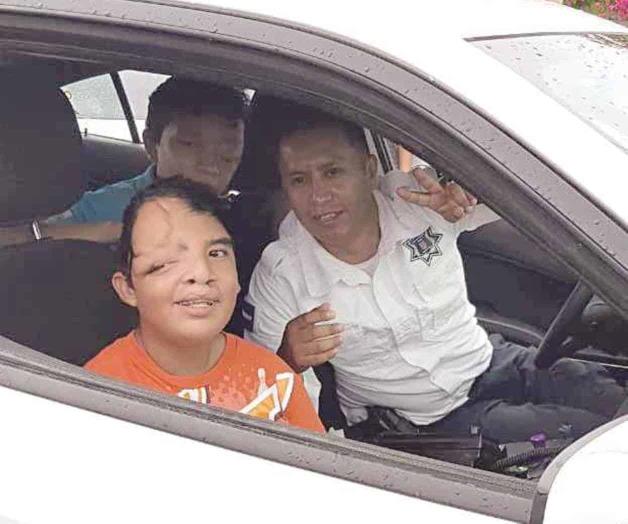 Convive Policía Estatal con niños con cáncer Convive Policía Estatal con niños con cáncer