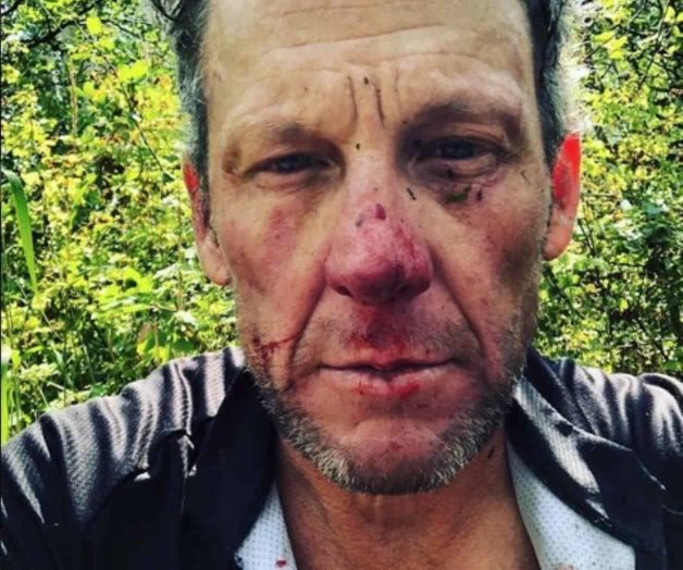‘Presume’ Lance Armstrong su aparatosa caída
