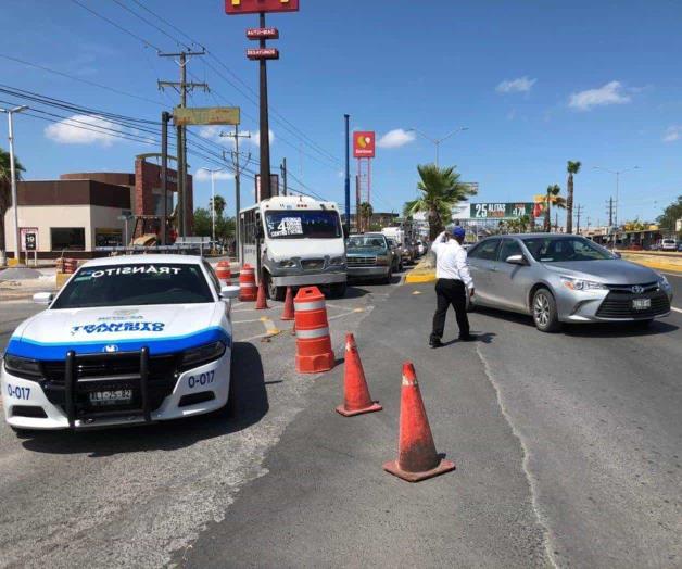 Reparan bulevar Hidalgo; cierran tráfico vehicular Reparan bulevar Hidalgo; cierran tráfico vehicular