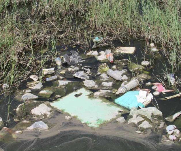 Llenan drenes con todo tipo de basura. Mayoría de los canales están azolvados Llenan drenes con todo tipo de basura. Mayoría de los canales están azolvados