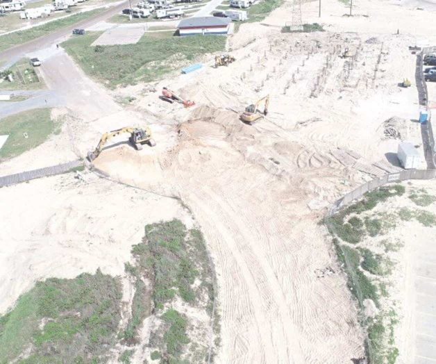 Constatan avance de la ‘Isla Blanca’. Está en sus etapas finales