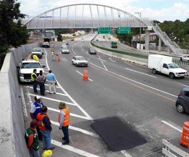 Registran nuevo hundimiento en Paso Exprés de Cuernavaca