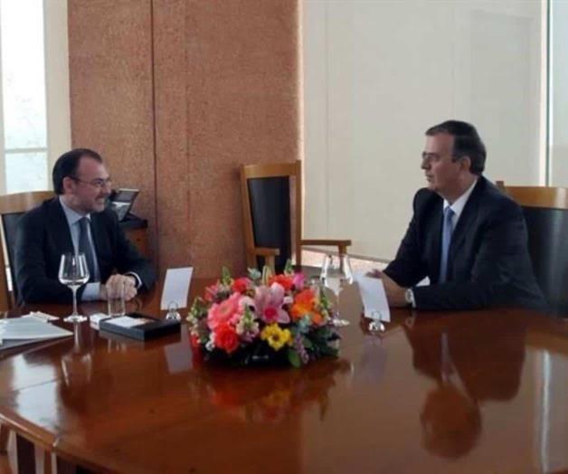 Se reúnen Videgaray y Ebrard para acordar proceso de transición Se reúnen Videgaray y Ebrard para acordar proceso de transición