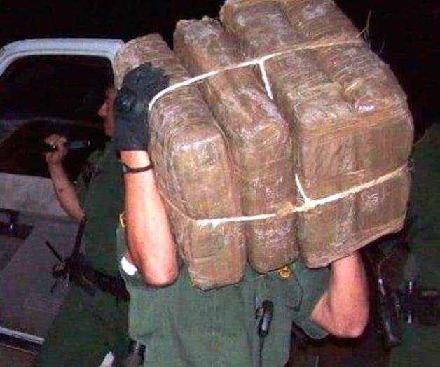 Abandonan narcos 500 libras de mariguana cerca del río Bravo Abandonan narcos 500 libras de mariguana cerca del río Bravo