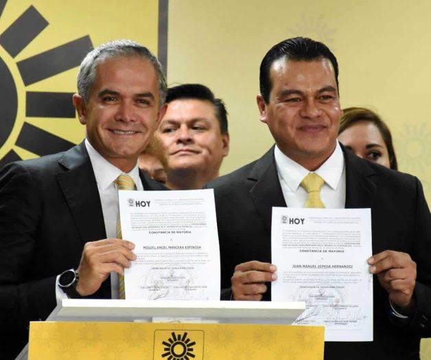 Mancera, líder del PRD en Senado, pero no se afilia Mancera, líder del PRD en Senado, pero no se afilia