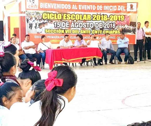 Adelanta CNTE-Chiapas el inicio de las clases Adelanta CNTE-Chiapas el inicio de las clases