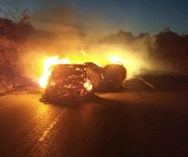 Intentan bloquear carretera Victoria-Monterrey, en el kilómetro 73 Intentan bloquear carretera Victoria-Monterrey, en el kilómetro 73
