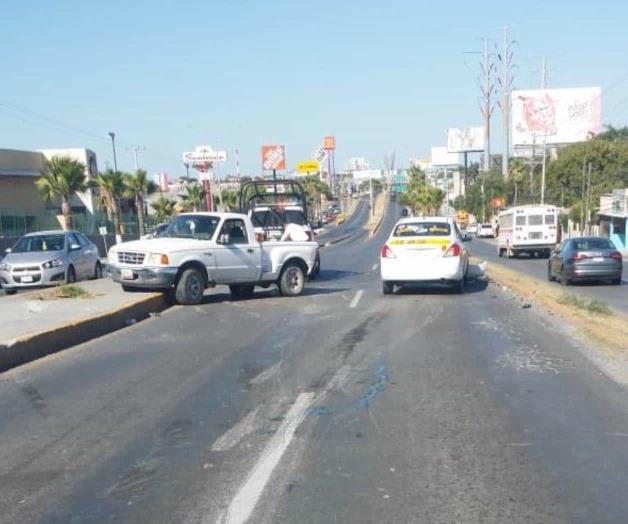 Sólo daños materiales deja un accidente vial Sólo daños materiales deja un accidente vial