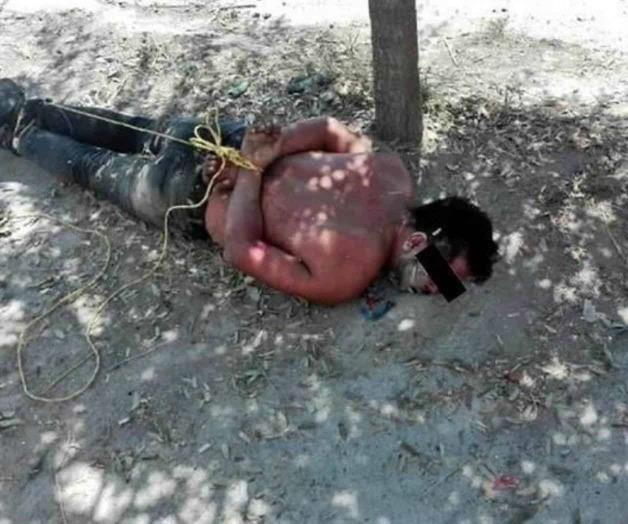 Vecinos golpean a hombre por abusar de niña en Nuevo León Vecinos golpean a hombre por abusar de niña en Nuevo León