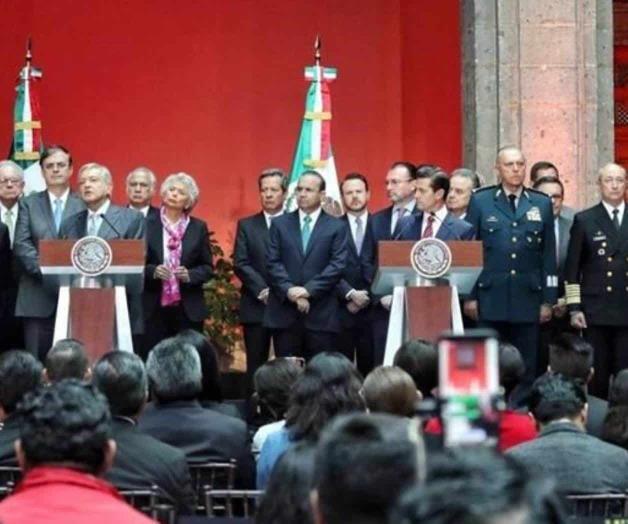 Destacan Peña y AMLO cooperación en transición Destacan Peña y AMLO cooperación en transición