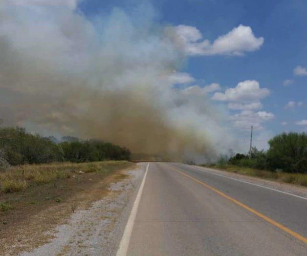 Incendio pone en riesgo estructuras de la CFE Incendio pone en riesgo estructuras de la CFE