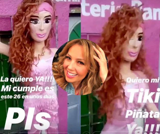 Quiere Thalía le regalen su piñata hecha en Reynosa Quiere Thalía le regalen su piñata hecha en Reynosa