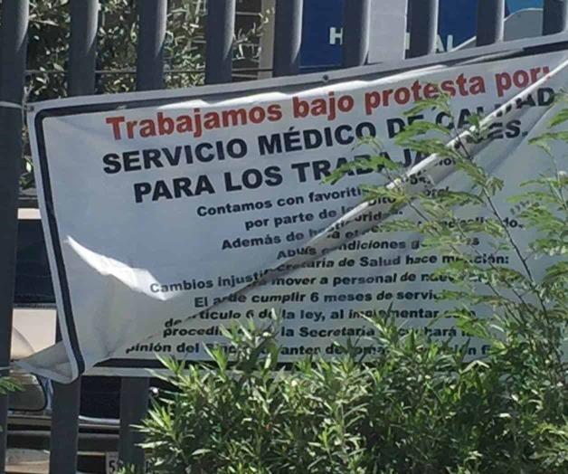 Trabajadores sindicales del hospital general en pie lucha; exigen sus derechos