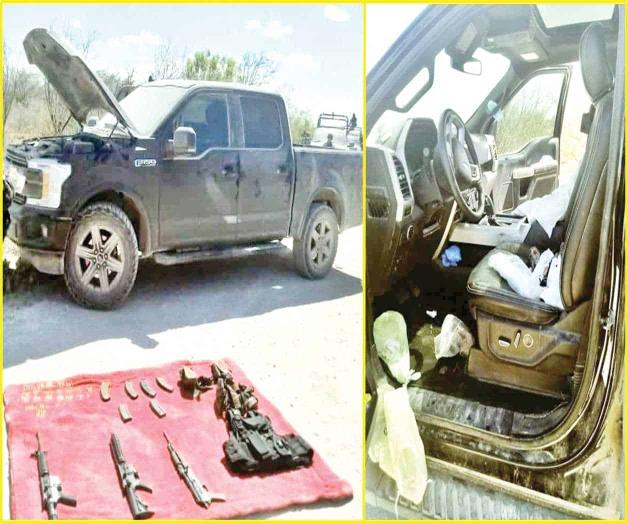 Huyen sicarios y abandonan arsenal Huyen sicarios y abandonan arsenal